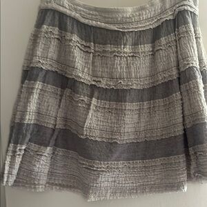 Max Studio Dark Grey Light Grey Lace Women's Mini Skirt M